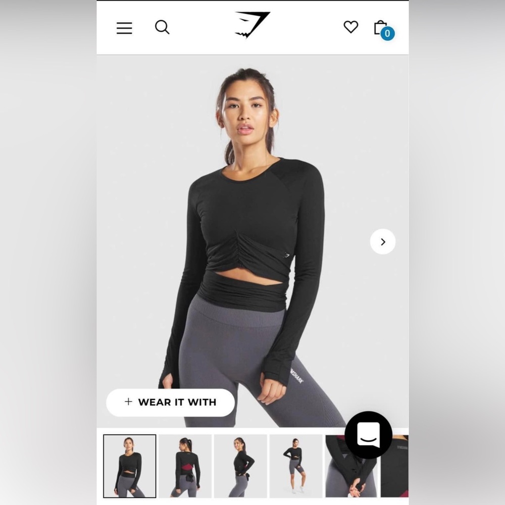 Gymshark top long sleeve